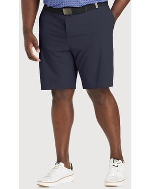 Callaway Apparel Big & Tall Premium Flat-Front Golf Shorts - Blue