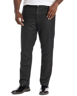 True Nation Big & Tall Coated Denim Pants - Black