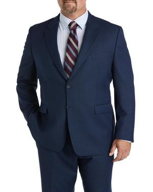 JV Reflex Big & Tall Stretch Suit Jacket - Blue