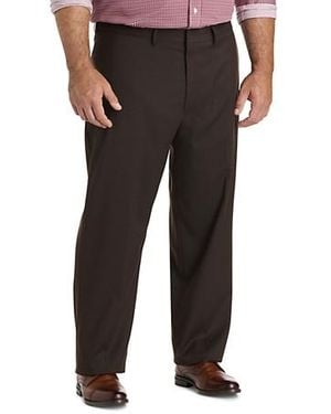 Haggar Big & Tall Twill Suit Pants - Black