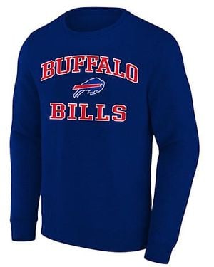 Nfl Big & Tall Buffalo Fleece Crewneck Sweatshirt - Blue
