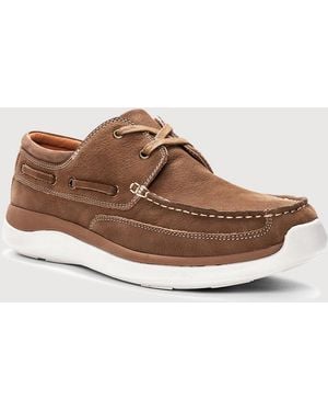 Propet Big & Tall Pomery Leather Boat Shoes - Multicolor
