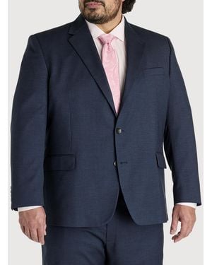 Haggar Big & Tall Twill Suit Jacket - Blue