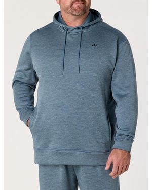 Reebok Big & Tall Performance Fleece Pullover Hoodie - Blue