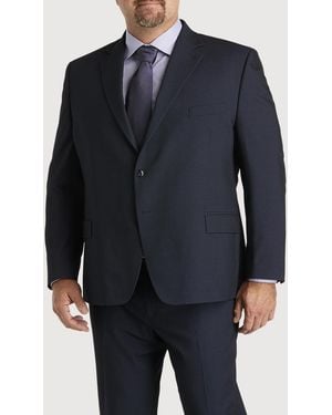 Michael Kors Big & Tall Birdseye Suit Jacket - Blue