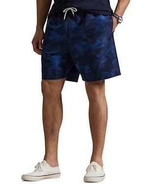 Polo Ralph Lauren Big & Tall Printed Swim Trunks - Blue