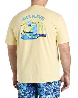 Tommy Bahama Big & Tall Nice Serve Pocket T-Shirt - Yellow