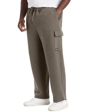 Reebok Big & Tall Performance Supersoft Cargo Sweatpants - Gray