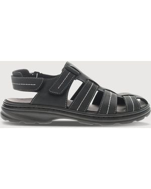 Propet Big & Tall Hunter Fisherman Sandals - Black
