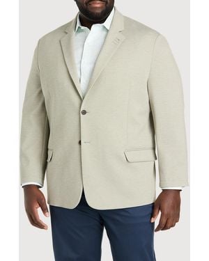 Synergy Big & Tall Textured Knit Sport Coat - Natural