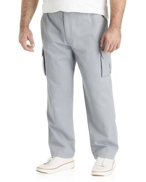 True Nation Big & Tall Broken-In Relaxed Fit Cargo Pants - Gray