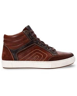 Propet Big & Tall Kenton Hi-Top Sneakers - Brown