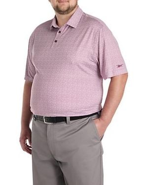 Reebok Big & Tall Connect The Dot Performance Polo Shirt - Purple