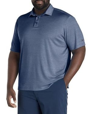 Reebok Big & Tall Performance Heather Polo Shirt - Blue