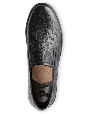NEW Robert Graham Renegade Velvet Loafer!  8.5  Gray  Venetian Embossed Skulls Robert Graham | Shoes | New Robert Graham Renegade Velvet  main image 4