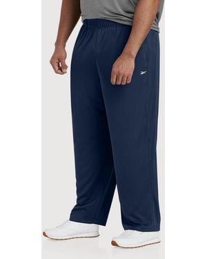 Reebok Performance Double-Knit Open-Hem Pants - Blue
