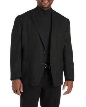 Michael Kors Big & Tall Printed Sport Coat - Black