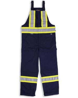 Tough Duck Big & Tall Unlined Safety Overalls - Blue
