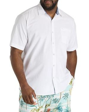 Tommy Bahama Big & Tall Nova Wave Sport Shirt - White