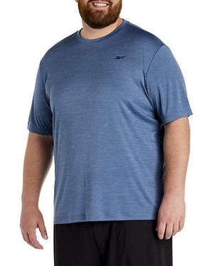 Reebok Big & Tall Id Train Melange Performance Tee - Blue