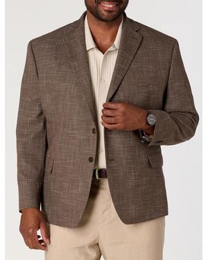 Michael Kors Big & Tall Textured Sport Coat - Brown