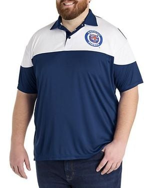 MLB Big & Tall Colorblocked Performance Polo Shirt - Blue