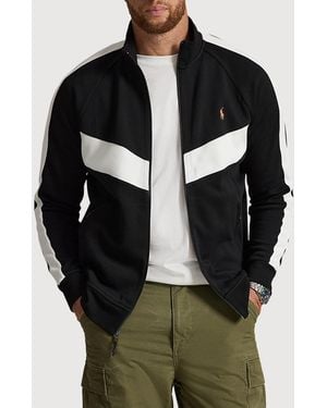 Polo Ralph Lauren Big & Tall Colorblocked Track Jacket - Black