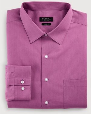 Synergy Big & Tall Performance Heather Dress Shirt - Pink
