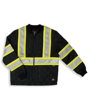 Tough Duck Big & Tall Full-Zip Safety Jacket - Green