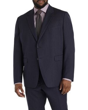 JV Reflex Big & Tall Graph Check Suit Jacket - Blue