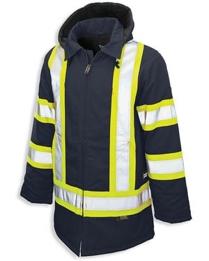 Tough Duck Big & Tall Insulated Safety Parka - Blue