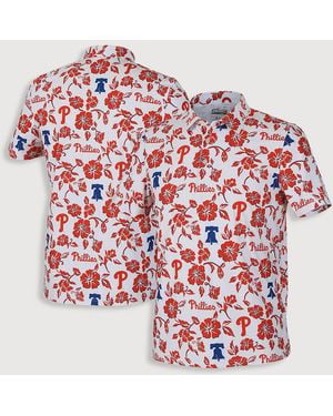 MLB Big & Tall Reyn Spooner Game Day Performance Polo Shirt - Red