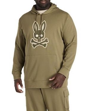 Psycho Bunny Big & Tall Ryder Pullover Hoodie - Green