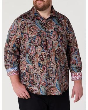 Robert Graham Big & Tall Ferncraw Sport Shirt - Red