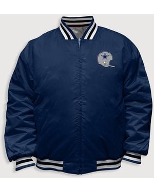 Nfl Big & Tall Reversible Bomber Jacket - Blue