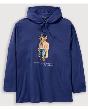 Polo Ralph Lauren Big & Tall Litchfield Bear Hoodie - Blue