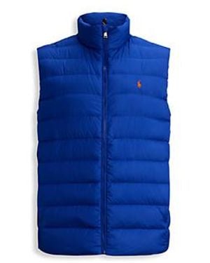 Polo Ralph Lauren Big & Tall Packable Quilted Vest - Blue