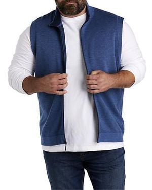 Tommy Bahama Big & Tall Flip Coast Reversible Vest - Blue