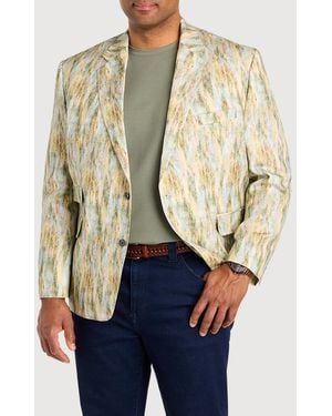 Robert Graham Big & Tall Watercolor Sport Coat - Natural