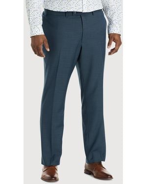 JV Reflex Big & Tall Solid Suit Pants - Blue