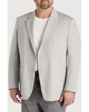 JV Reflex Big & Tall Houndstooth Sport Coat - Gray