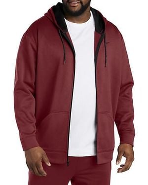 Reebok Performance Zip Front Hoodie in Red for Men Lyst