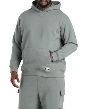 Reebok Big & Tall Performance Super Soft Brushed Hoodie - Gray