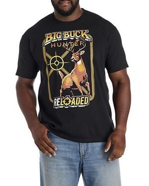 True Nation Big & Tall Buck Hunter Game Graphic Tee - Black