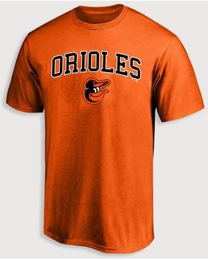 MLB Big & Tall Archover Logo Team T-Shirt - Orange