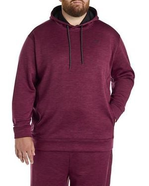 Reebok Big & Tall Performance Fleece Pullover Hoodie - Purple