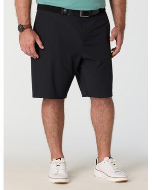 Callaway Apparel Big & Tall Premium Flat-Front Golf Shorts - Black