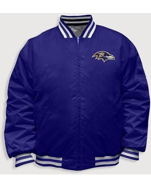 Nfl Big & Tall Reversible Bomber Jacket - Blue