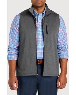 Brooks Brothers Big & Tall Performance Zip-Front Vest - Blue