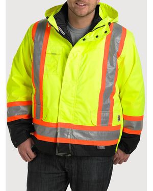 Tough Duck Big & Tall Lined 5-In-1 Safety Jacket - Black